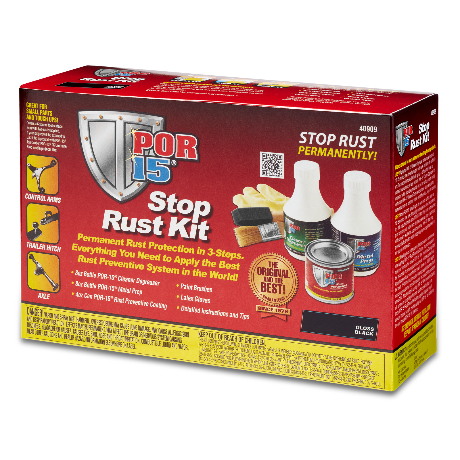 Gloss Black Stop Rust Kit