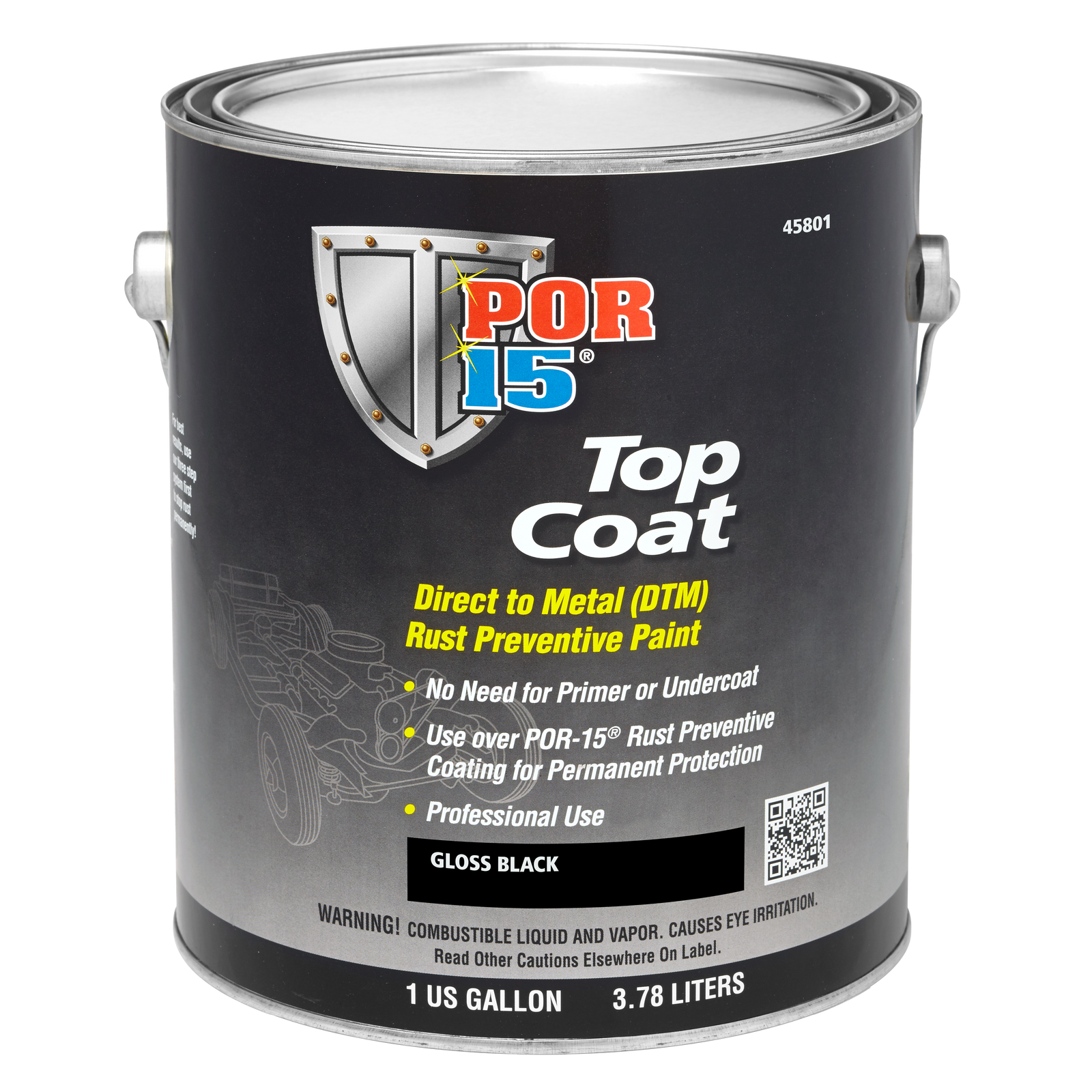 Gloss Black Top Coat Gallon
