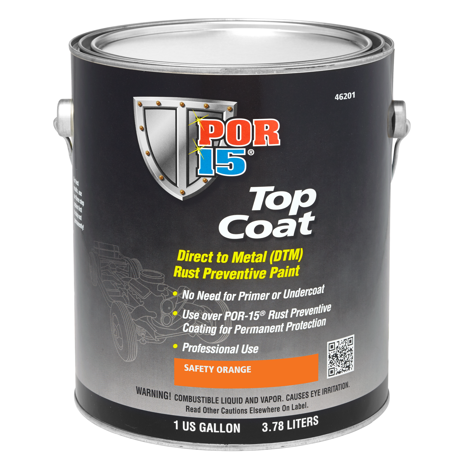 Safety Orange Top Coat Gallon