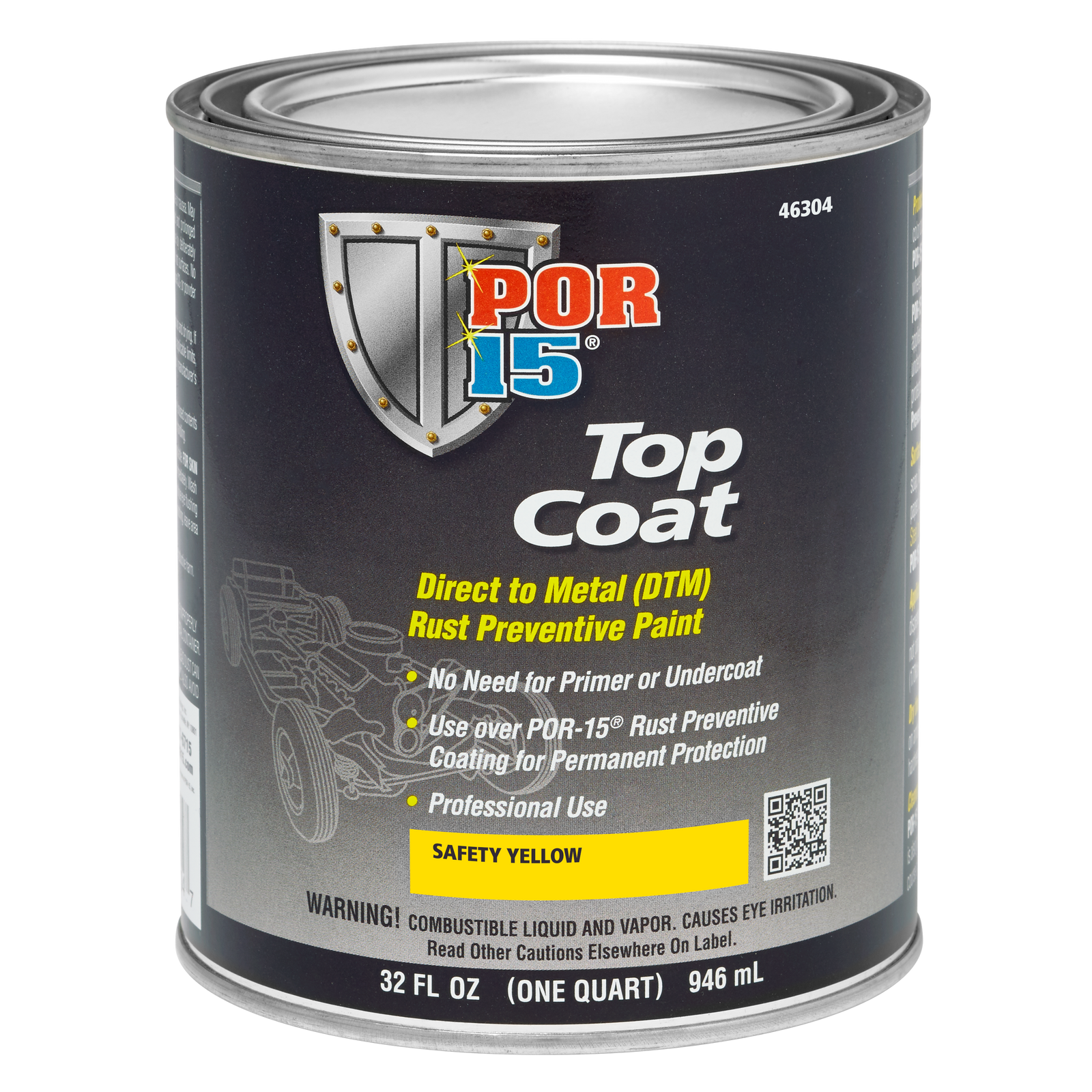 Safety Yellow Top Coat Quart