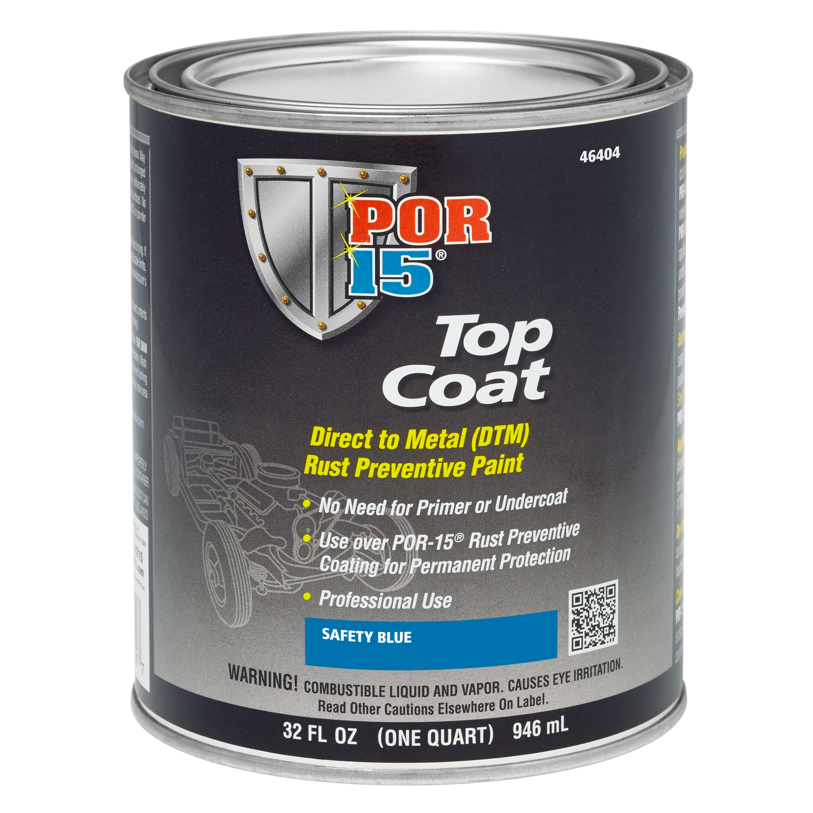 Safety Blue Top Coat Quart