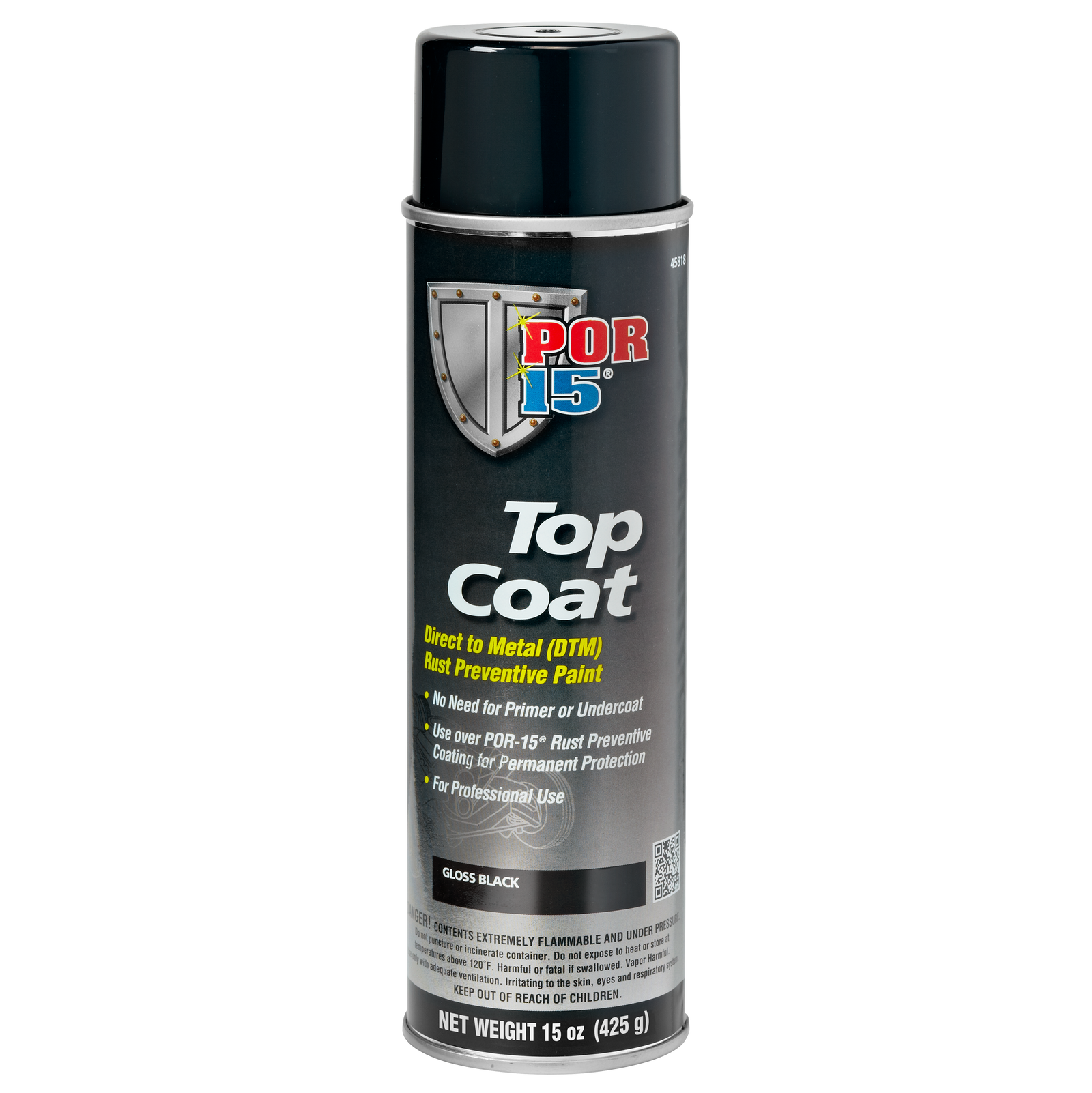 Gloss Black Top Coat Aerosol