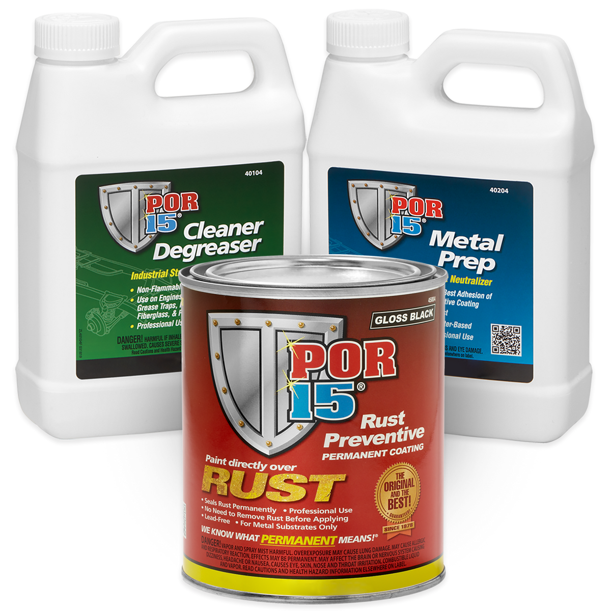 POR-15® 3-Step Stop Rust System | Rust Stopper for Metal