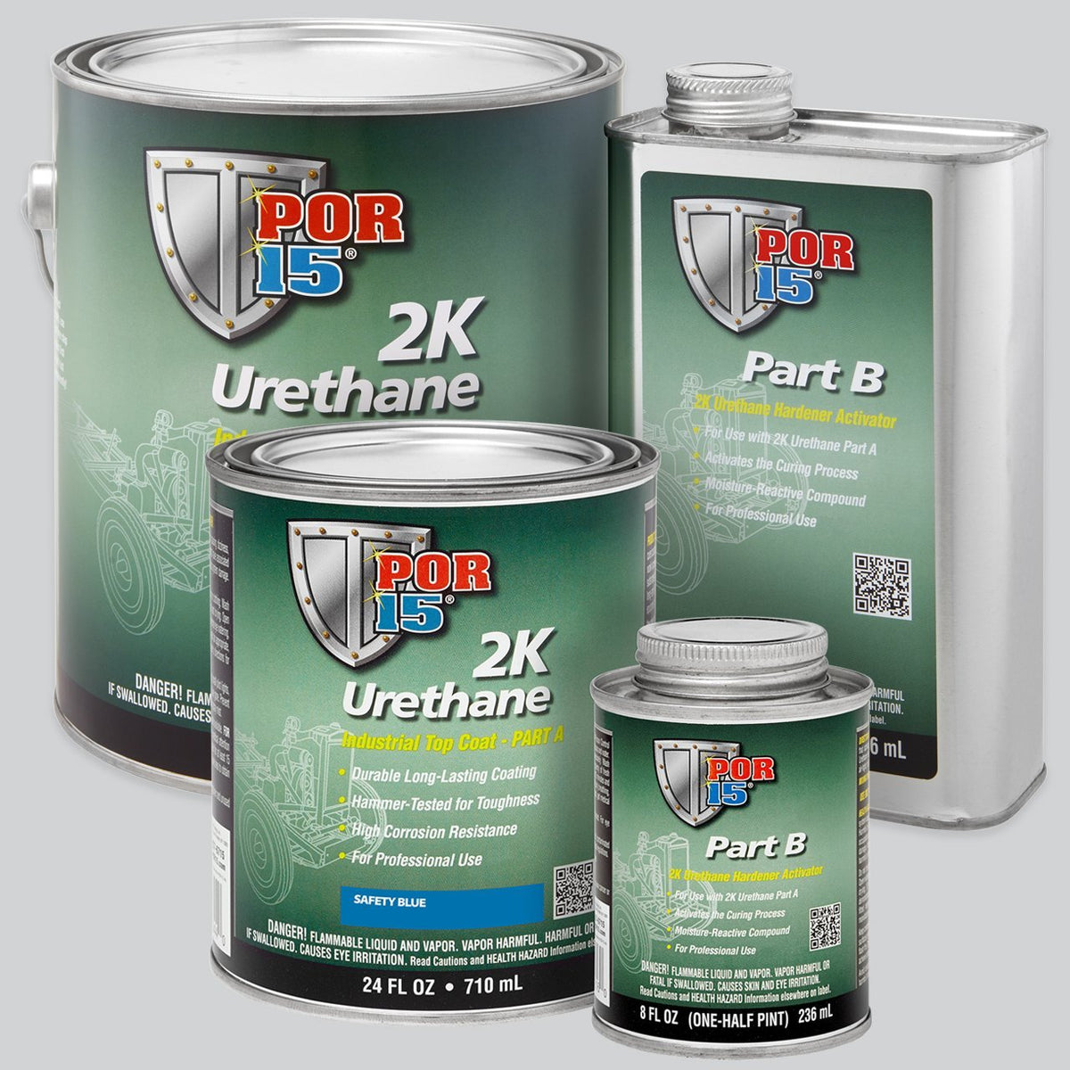 POR-15® 2K Urethane Coat 2-Part Urethane Paint for Metal