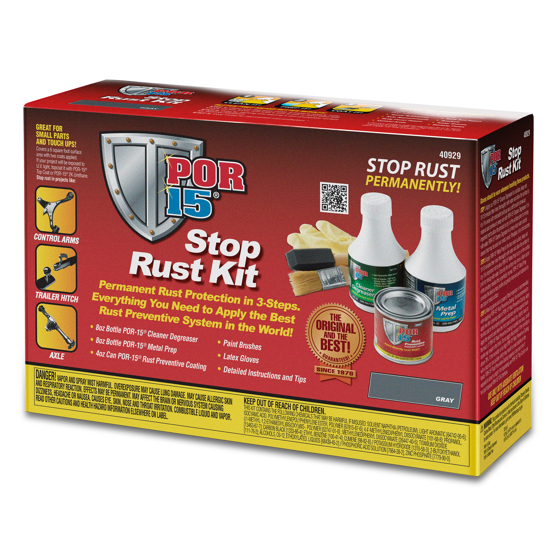 Pretech Stop Rust Stop Rust Kit | Automotive Rust Prevention System | POR-15