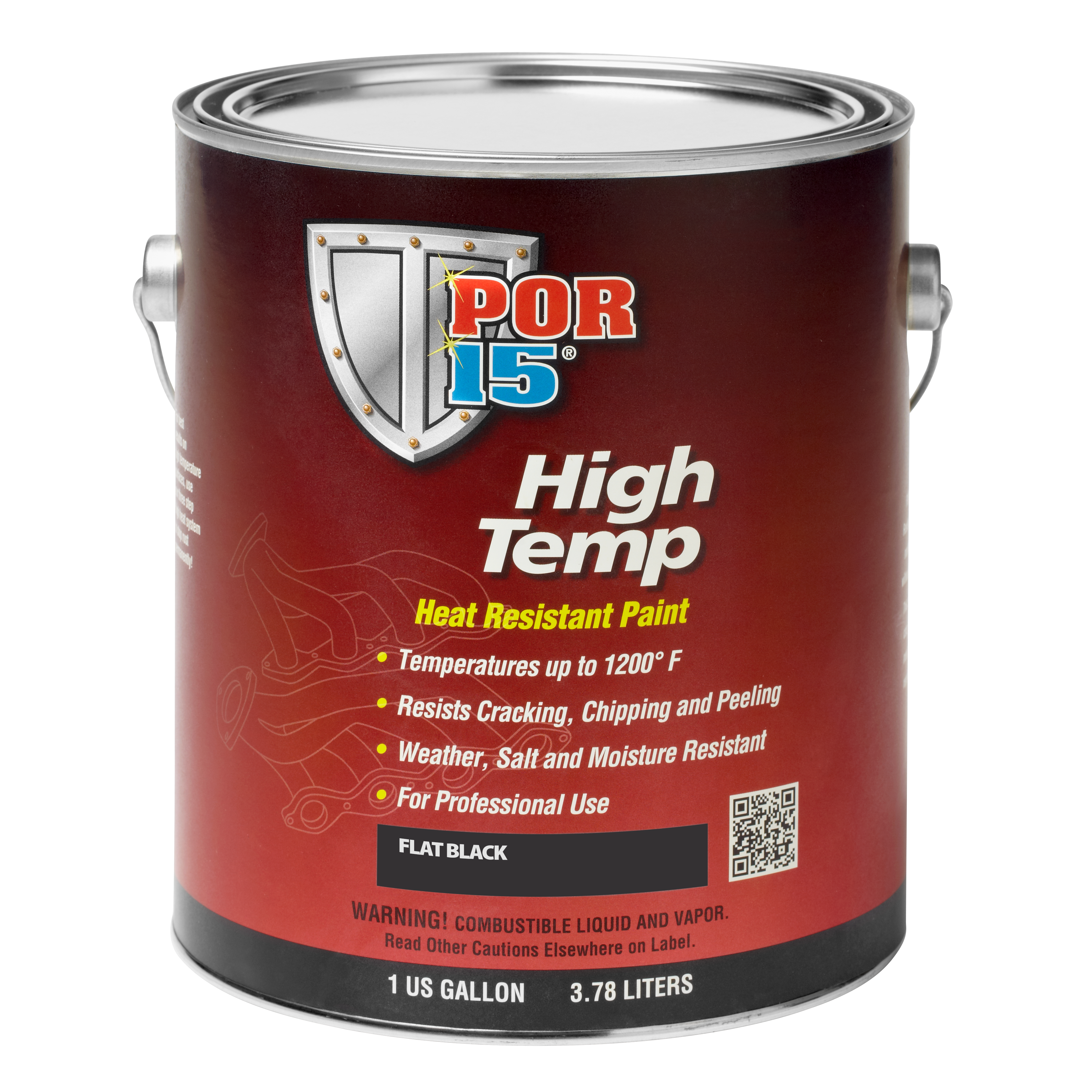 High Temp Heat-Resistant Paint | Black & Gray Paint for Metal | POR-15