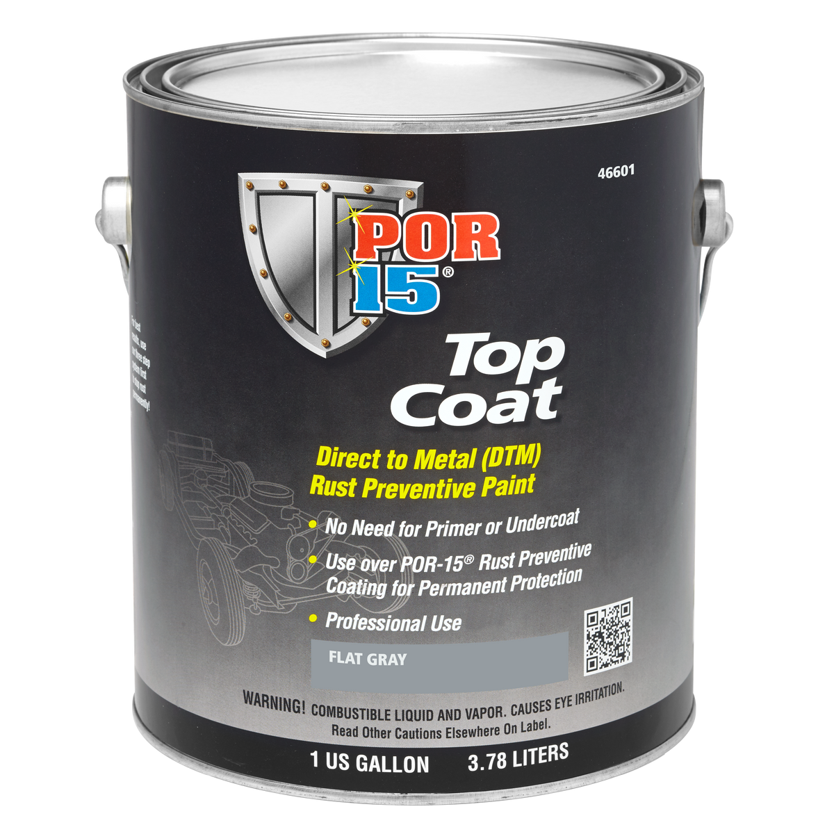 Flat Gray Top Coat Gallon