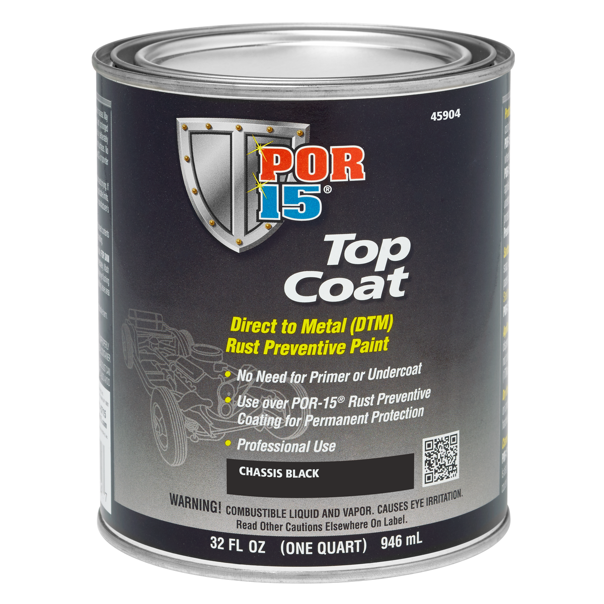 Top Coat | White, Black & Red DTM Protection Paint | POR-15