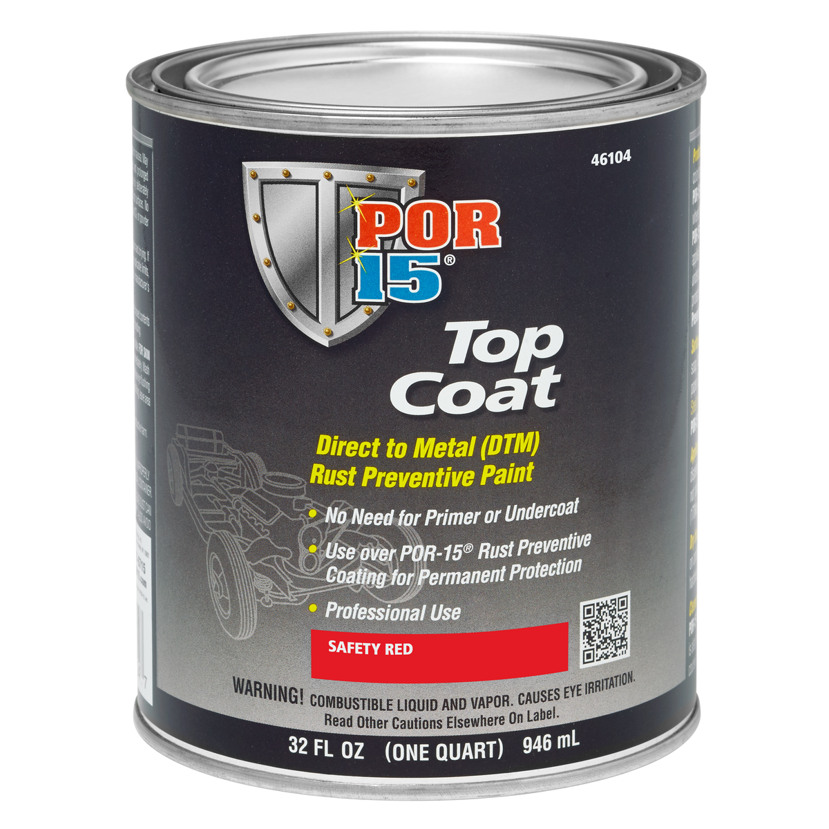 Safety Red Top Coat Quart
