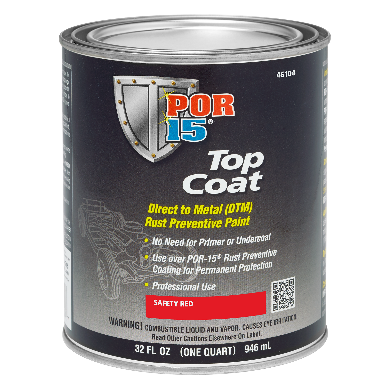 Safety Red Top Coat Quart