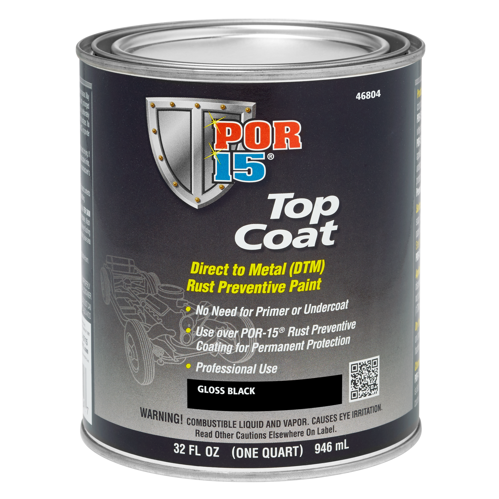 Gloss Black Top Coat Quart