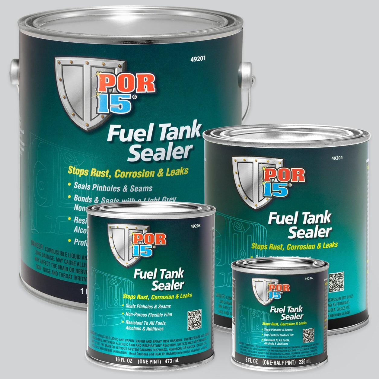 POR-15 Rust Preventive Coating, Stop Rust and Corrosion Permanently,  Anti-rust, Non-porous Protective Barrier, 128 Fluid Ounces, Gray