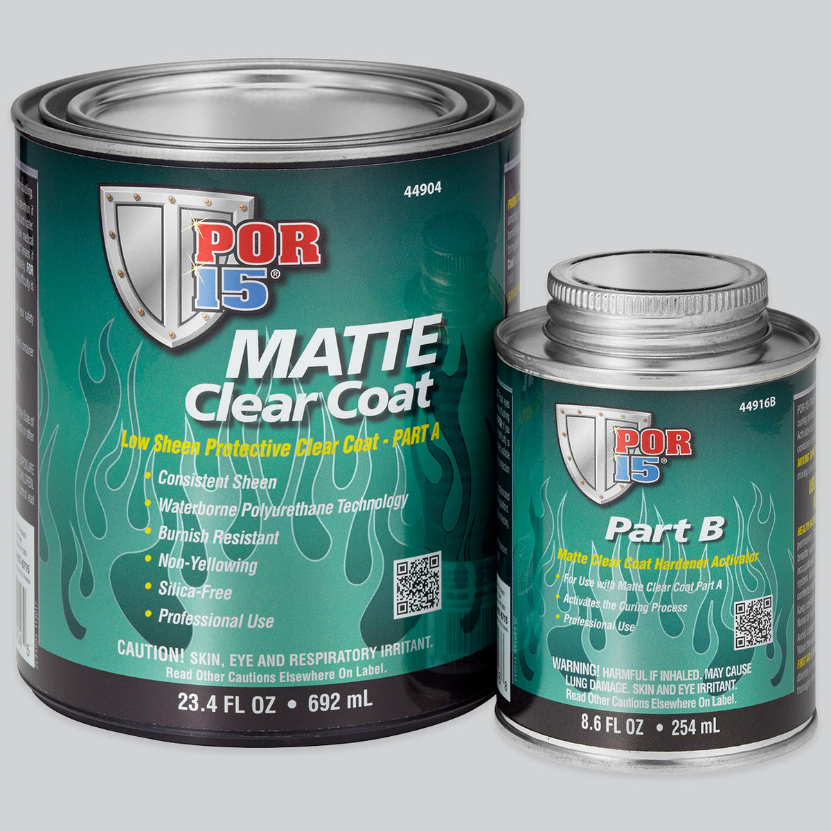 POR15® Matte Clear Coat Protective Clear Coat for Metal