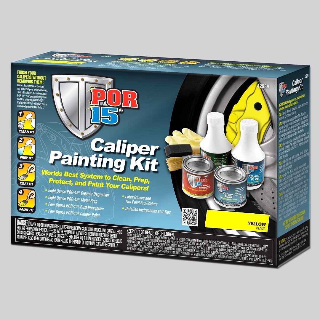 Automotive Brake Caliper High Heat Spray Paint Kit - GOLD